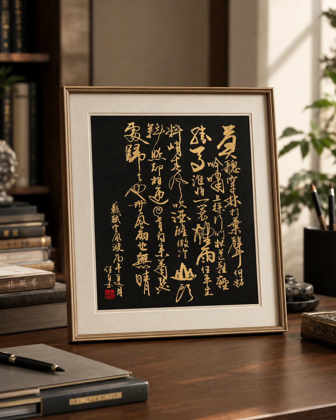 蘇軾《定風波》・客製立式書畫